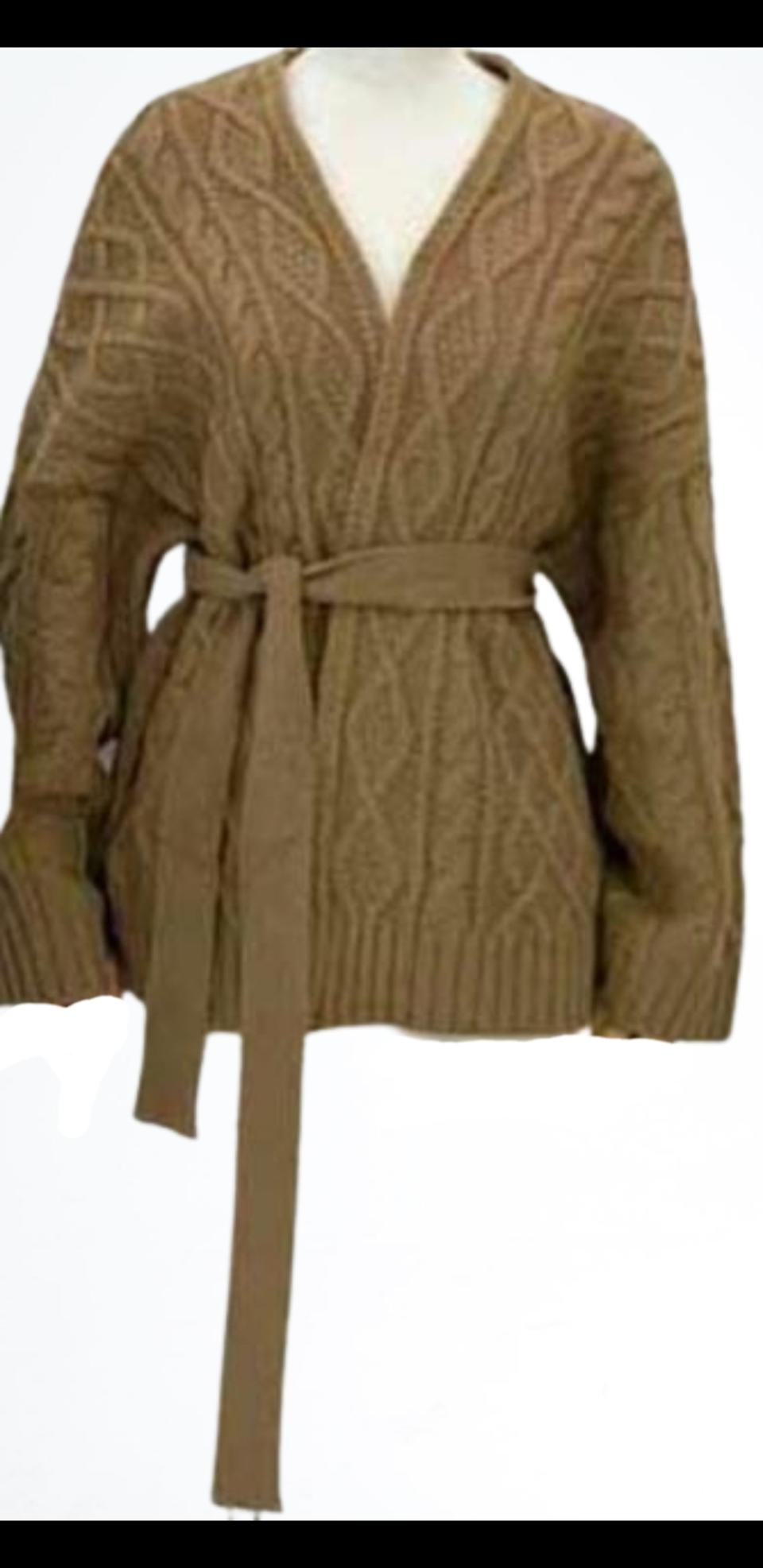 새♡ 허리끈 니트 가디건 블랙