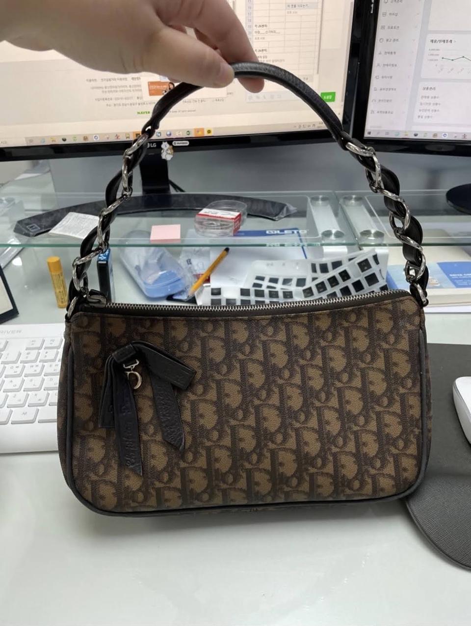 디올 오블리크 숄더백