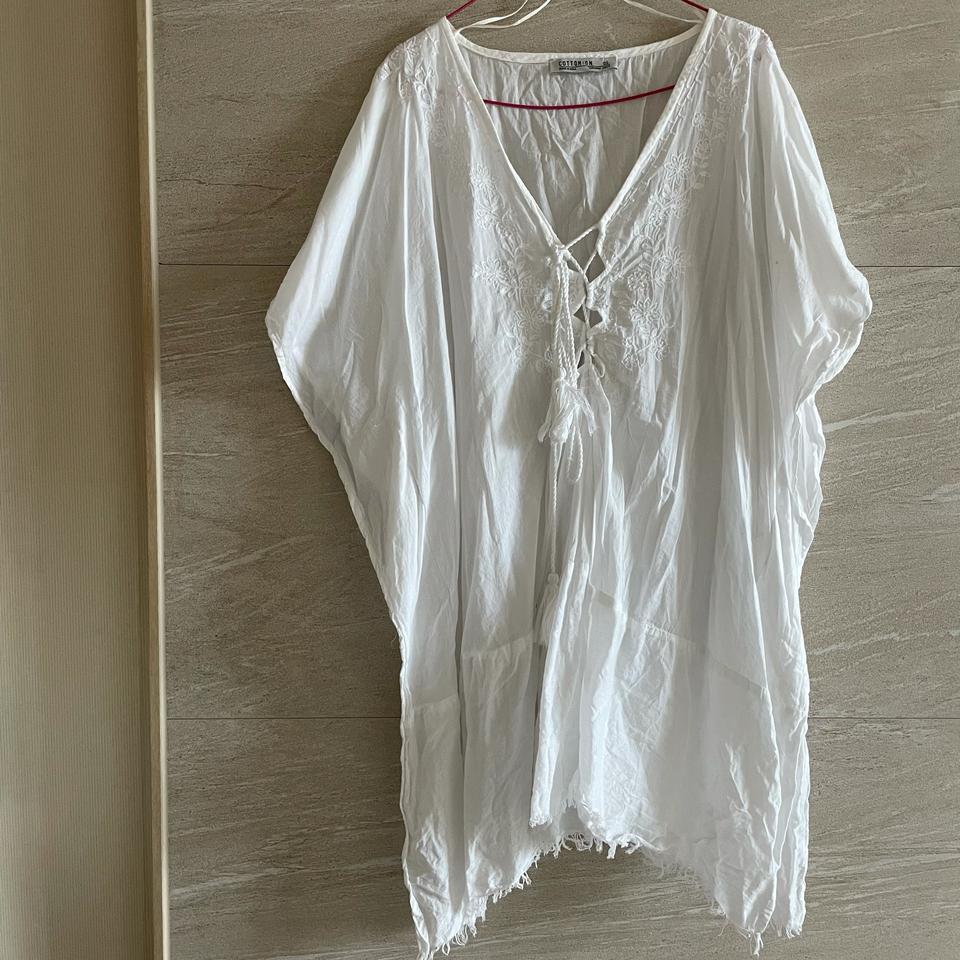 코튼온 박시핏 휴양지 원피스