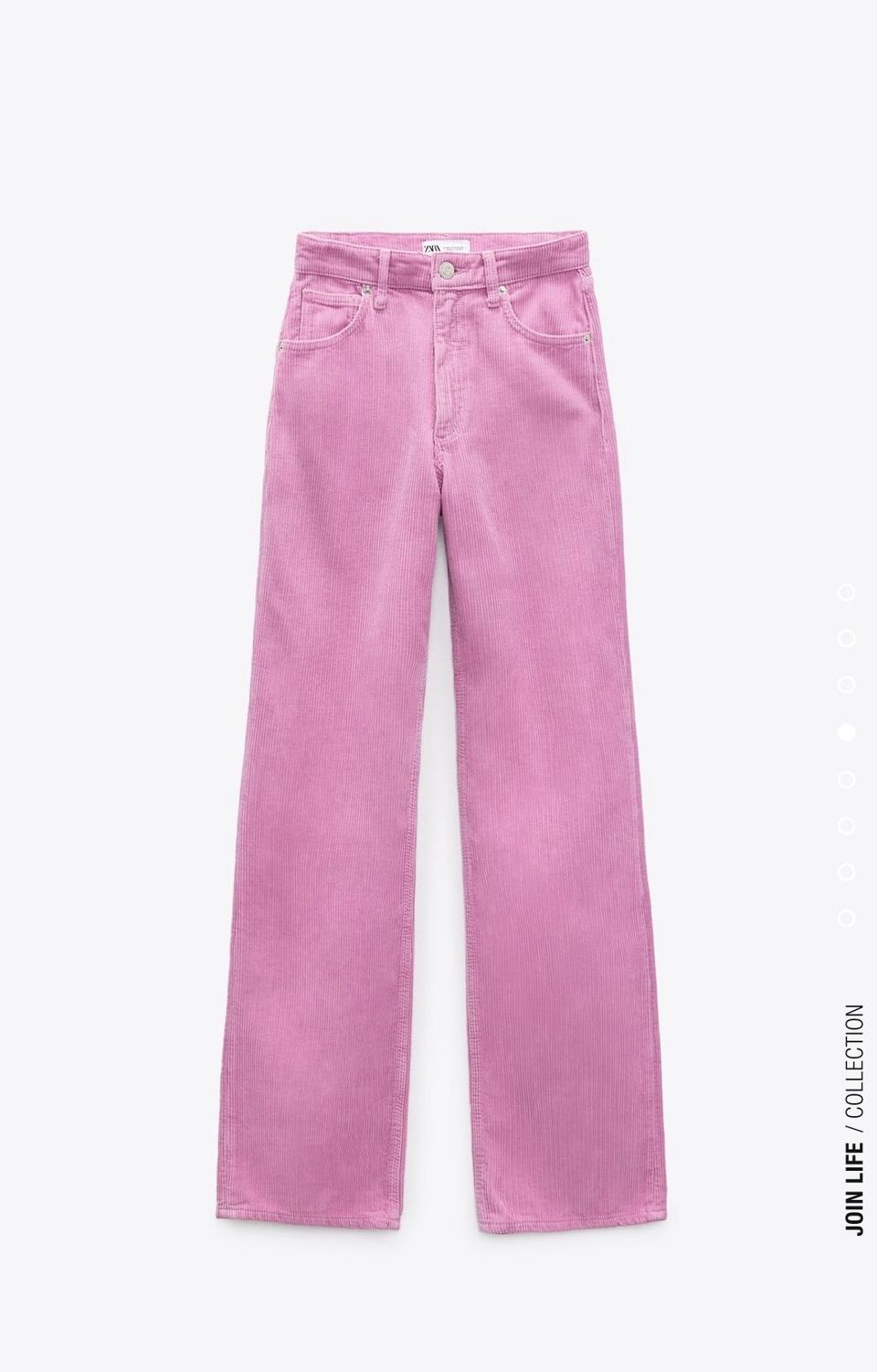 자라 코듀로이 와이드 레그 팬츠 새상품