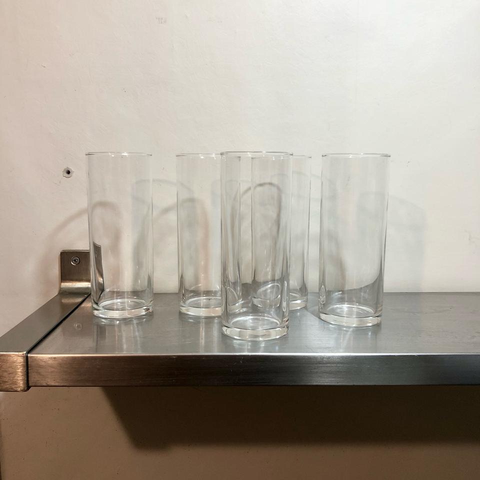 빈티지 투명 유리컵 5점