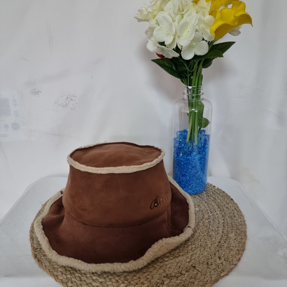 블랙앤화이트 벙거지 모자 버킷햇