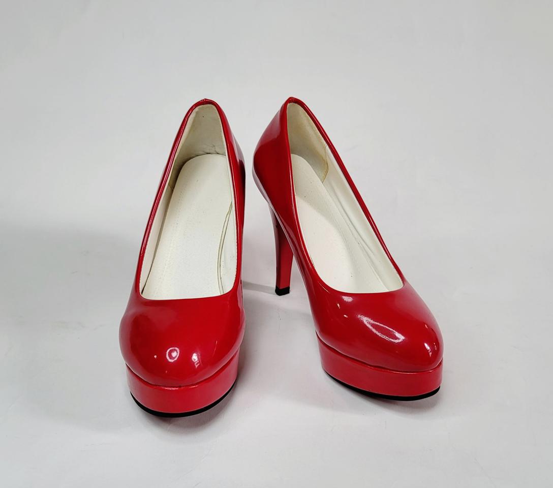 레드에나멜구두