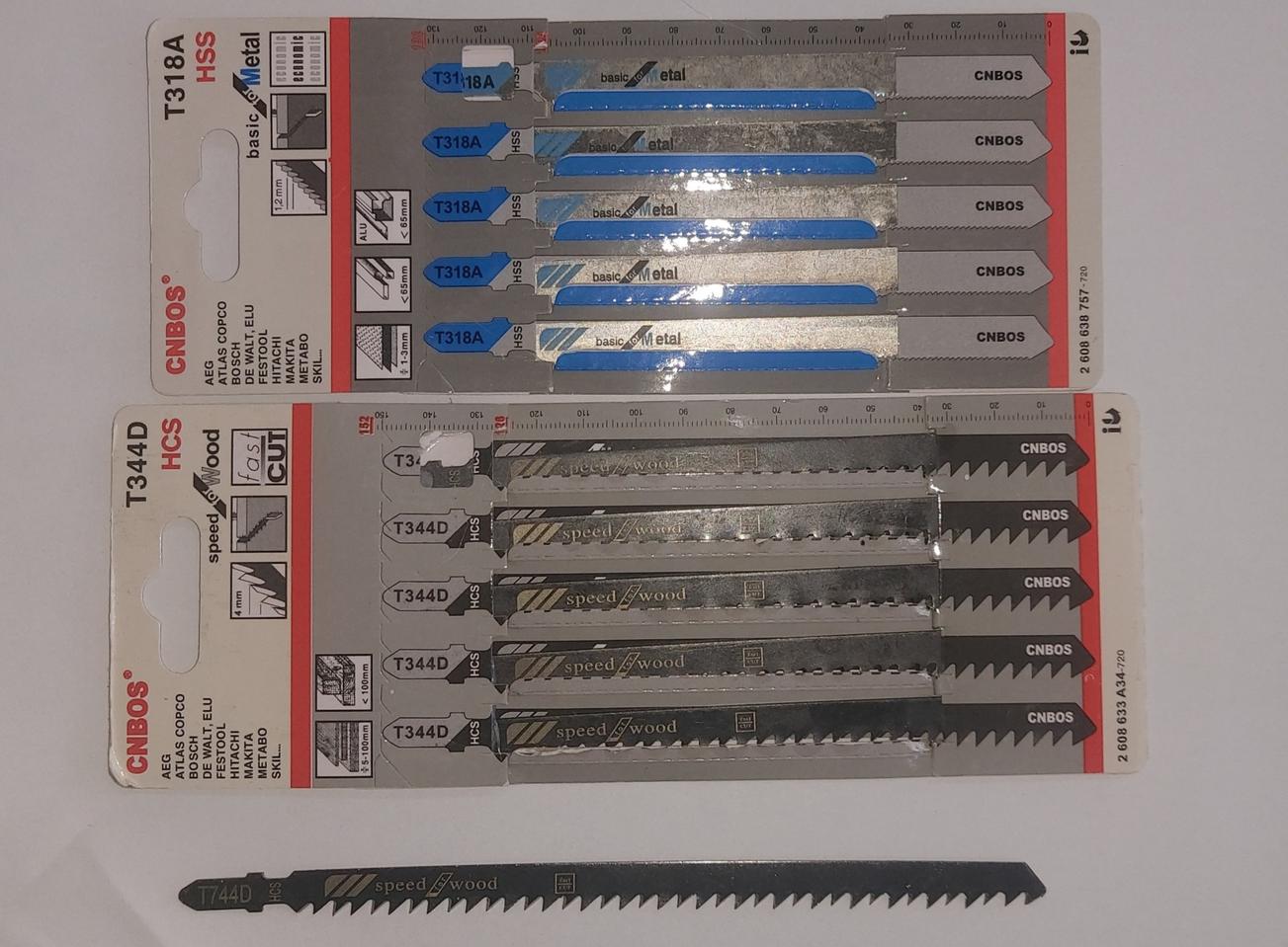 직소날 T744D T344D T318A 목재 메탈용