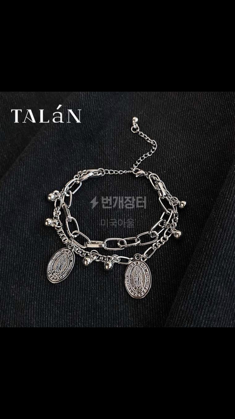 여성 메달 레이어드 팔찌