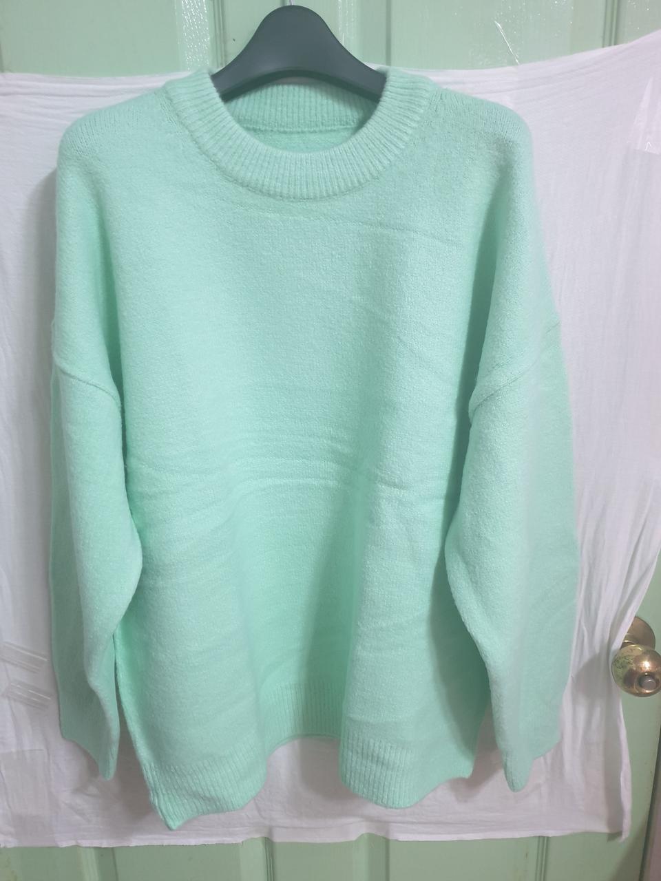 새♡ 예쁜 민트색 후끈후끈할 두툼한 울니트