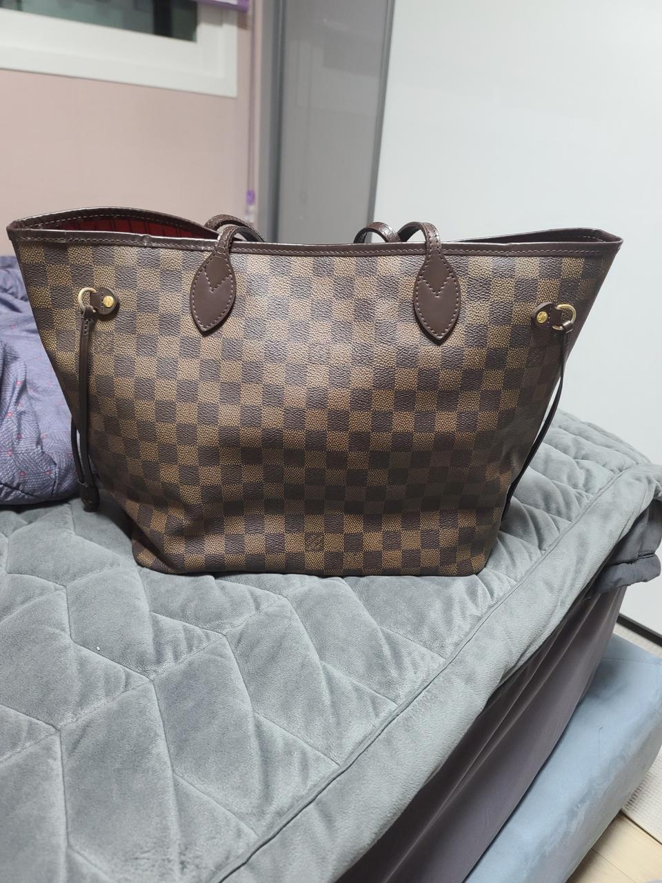 정품 루이비똥 네버플 다미에