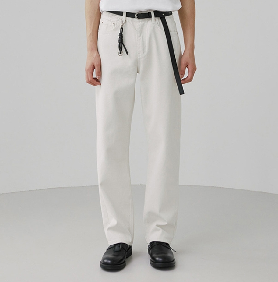 크림진 32 사이즈 *봄 신상 와이드 스트레이트핏