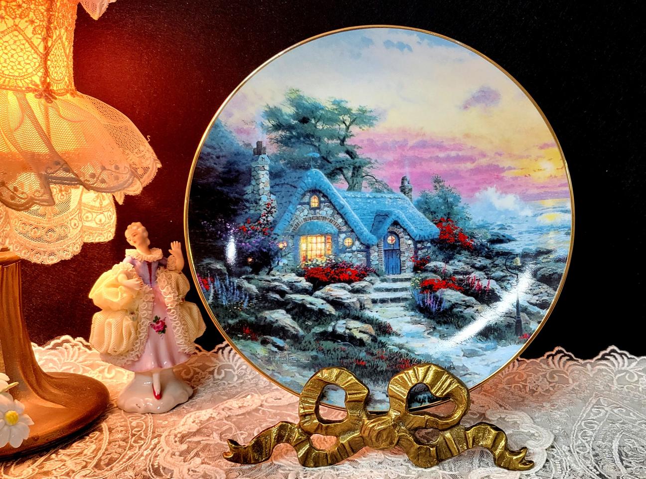 (특가세일)seaside cottage 한정판 장식접시