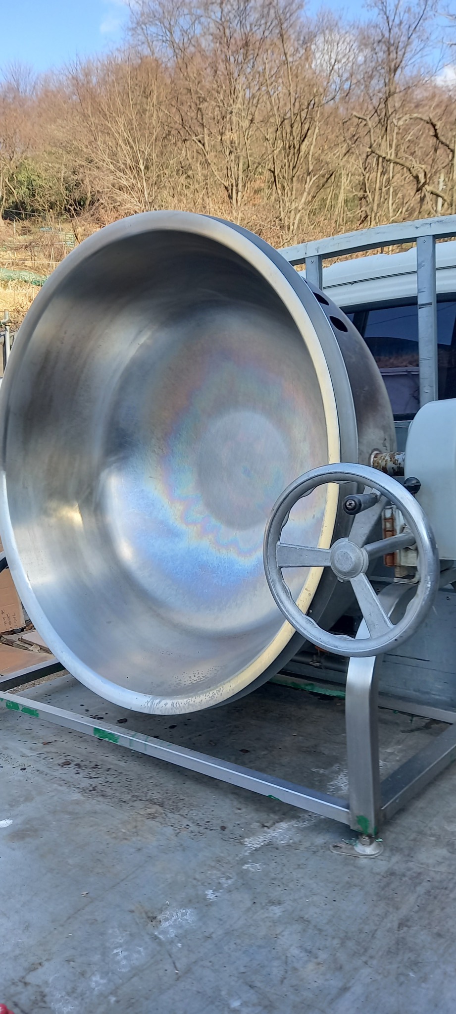 올 스텐 회전솥  국솥