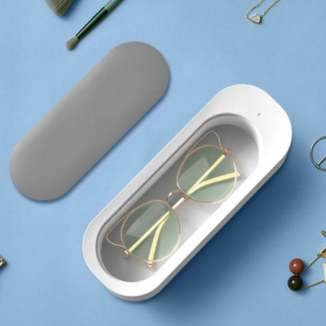 MUAMUA 원터치 가정용 초음파 세척기 안경세척기, 렌즈세척기