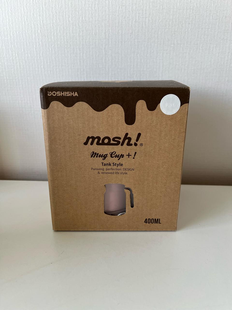[미개봉] MOSH 모슈 보온보냉 테이블 머그 400ml 핑크
