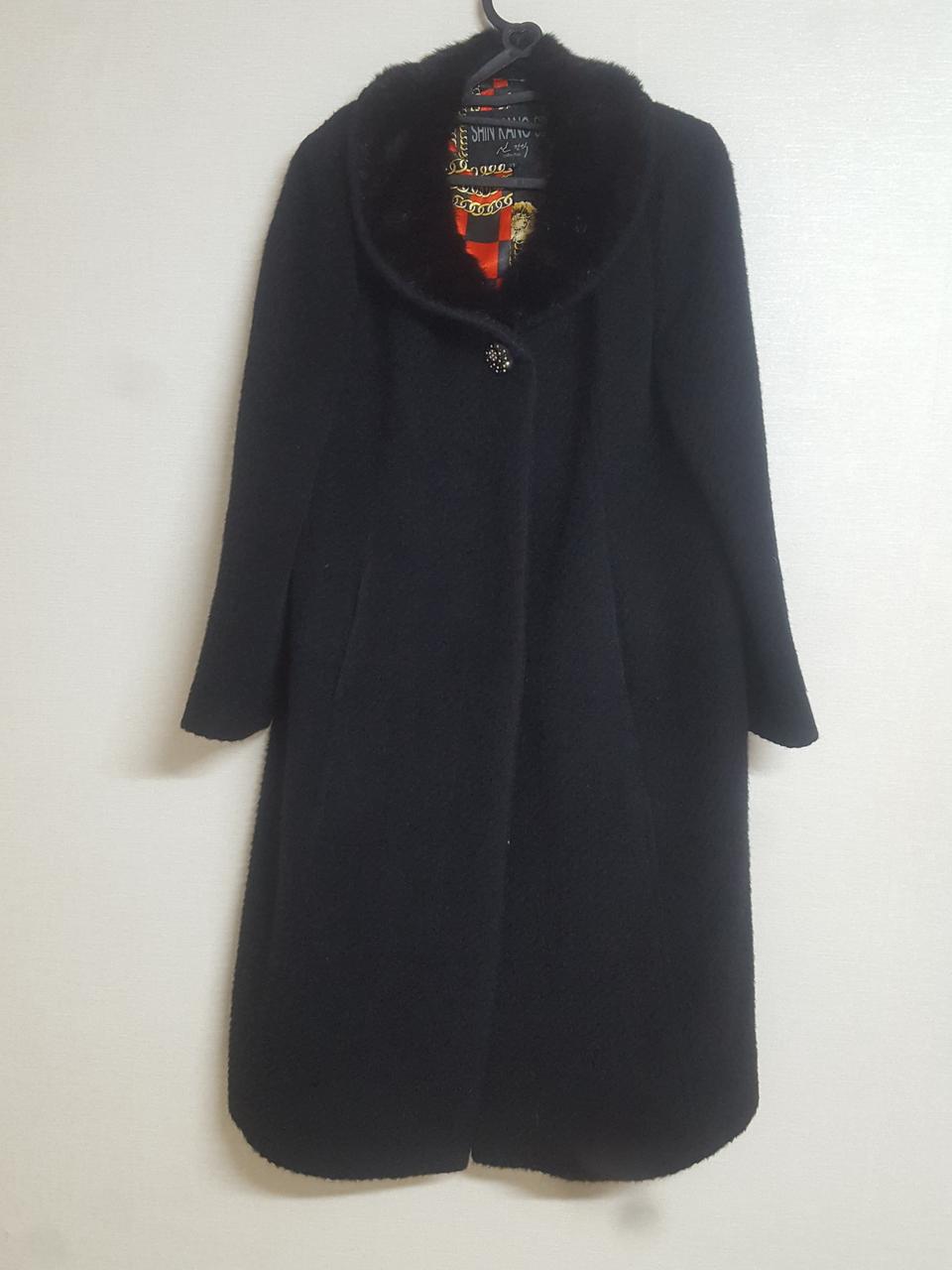 밍크카라 알파카롱코트