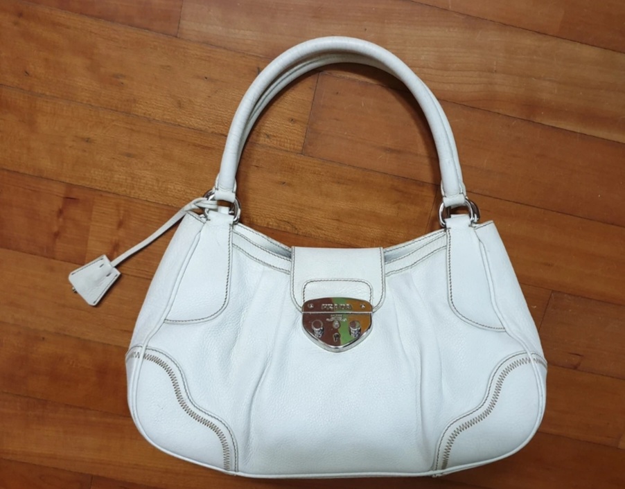 프라다정품천연가죽토트백