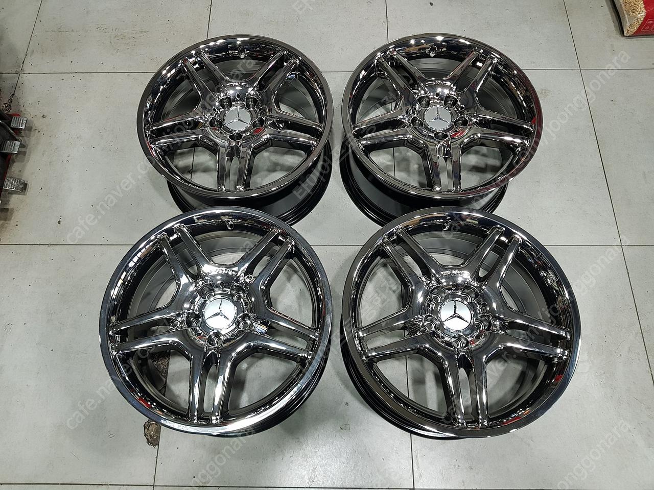 18인치 순정 정품 벤츠 SLK AMG 크롬 중고 휠 팝니다