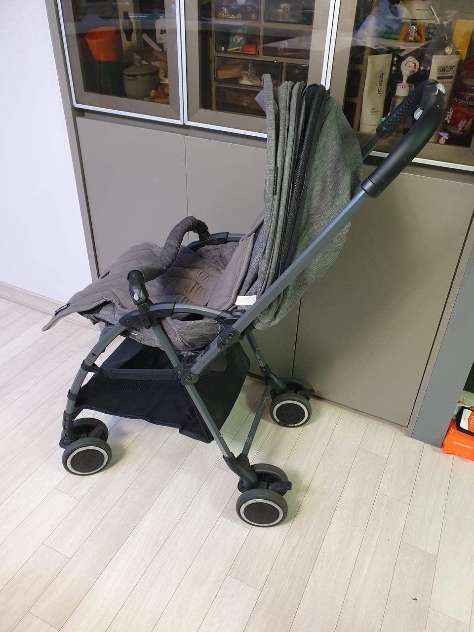 예떼 지미3 양대면 휴대용 접이식 유모차 그레이