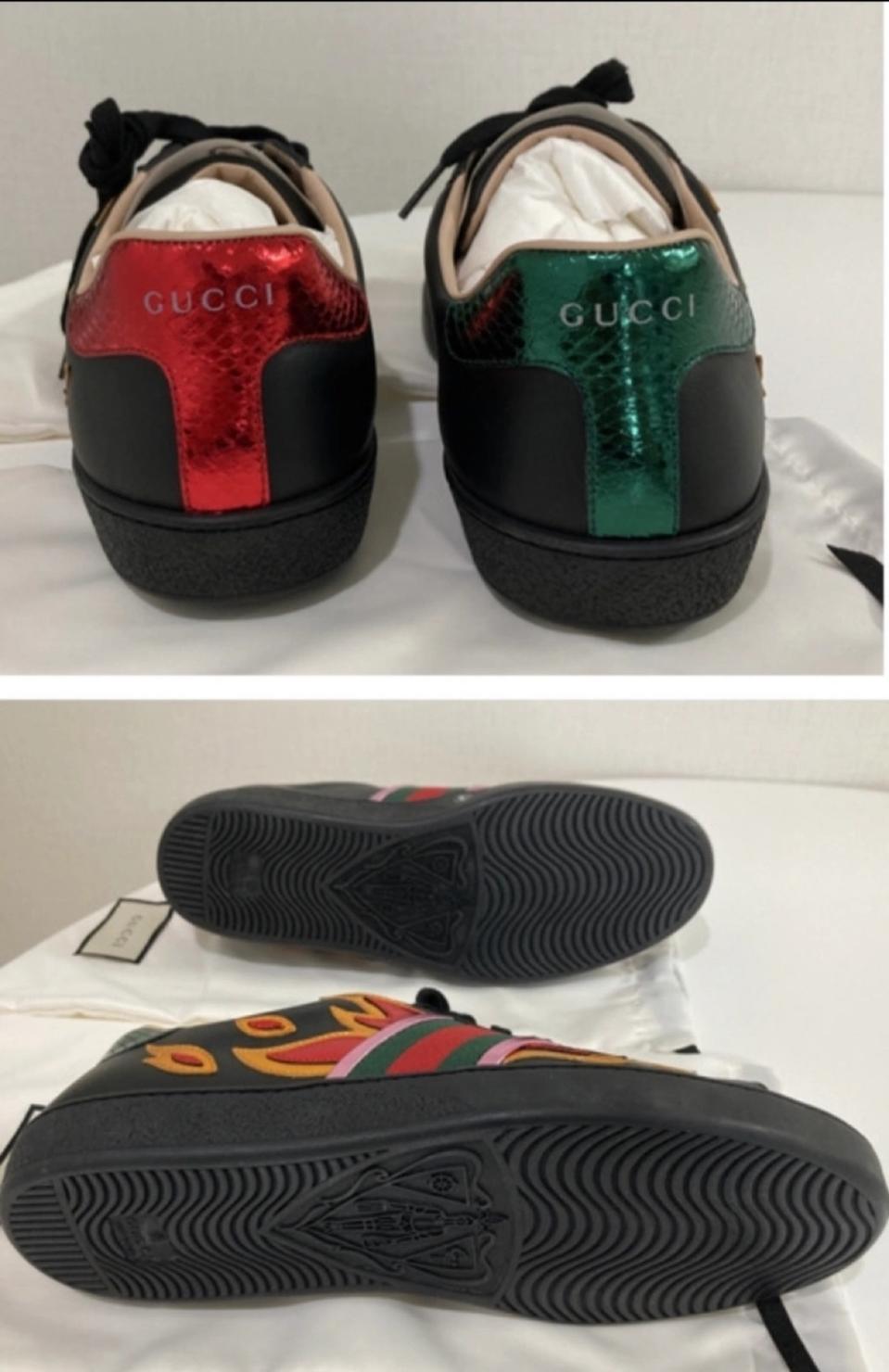 구찌 정품 플레임 에이스 9 사이즈 남성용 새제품