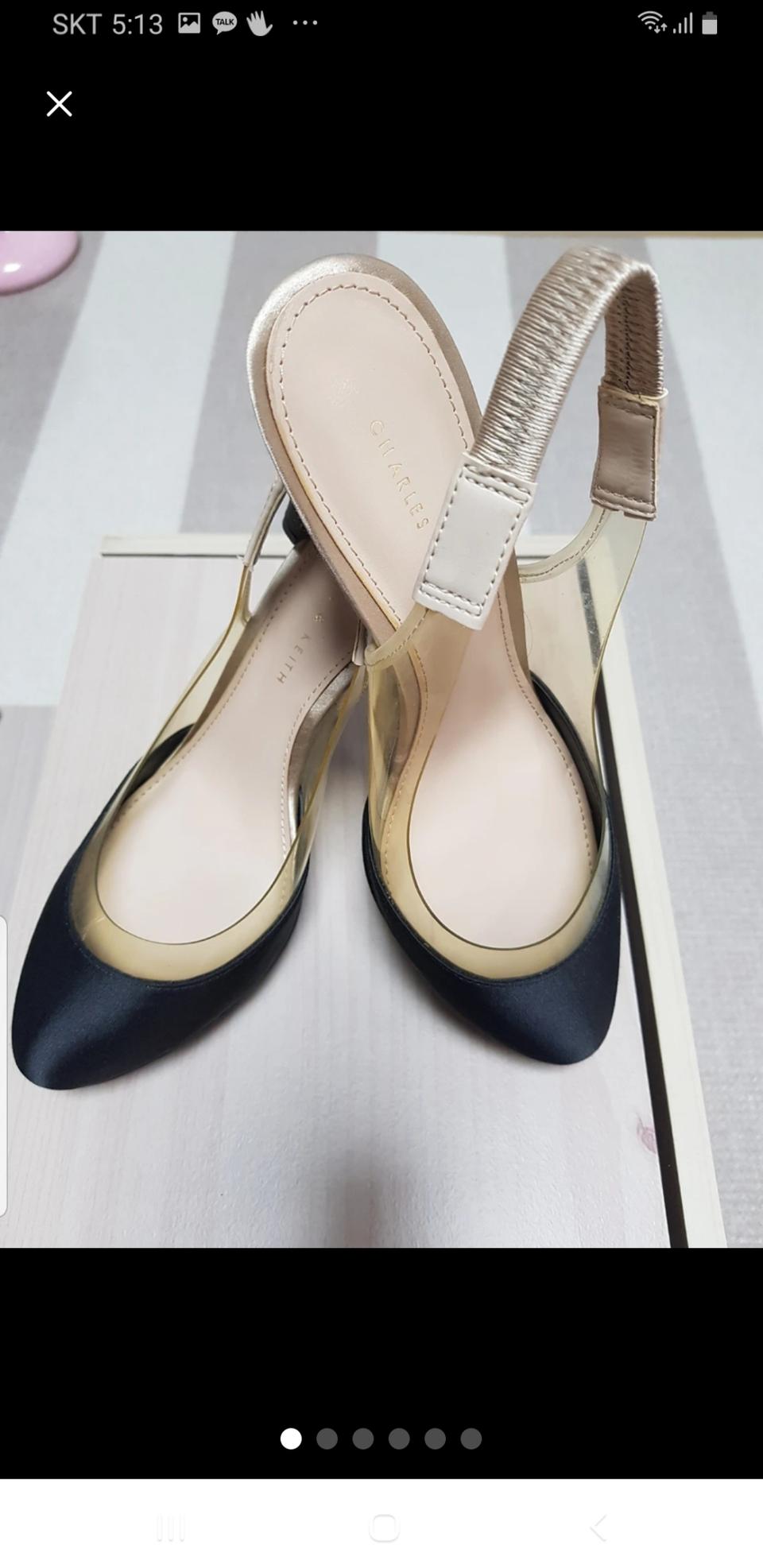 찰스앤키스 새틴 구두 37