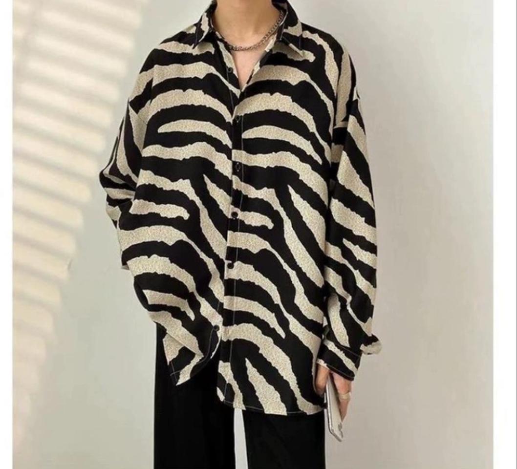 지브라 셔츠95 오버핏 새상품