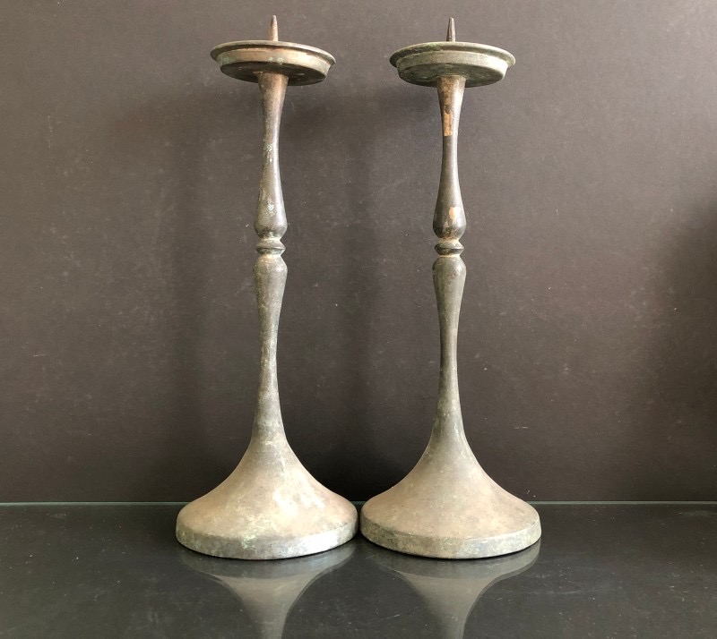 조선시대 유기 촛대 청동 황동 유제