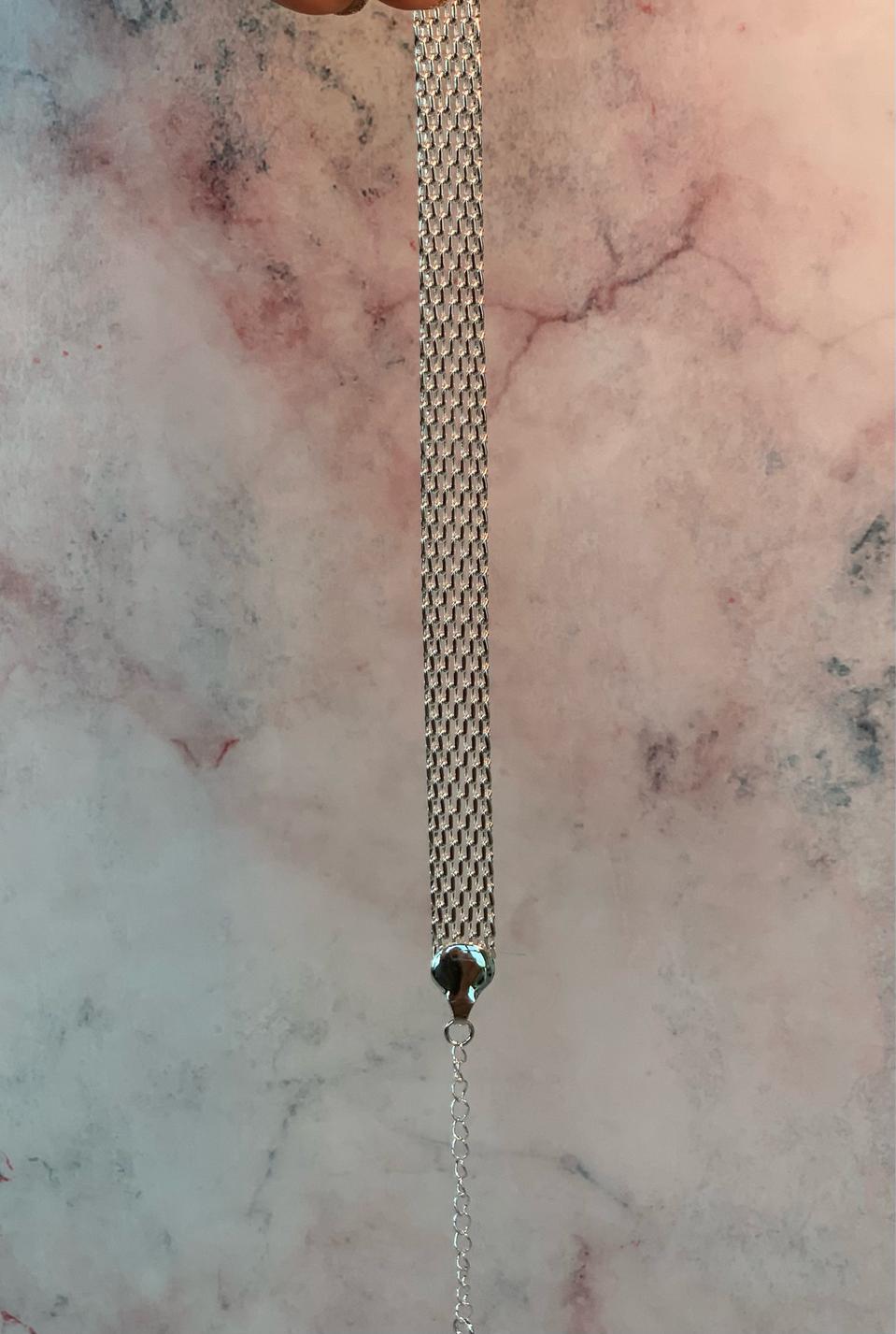 925실버 커프체인팔찌