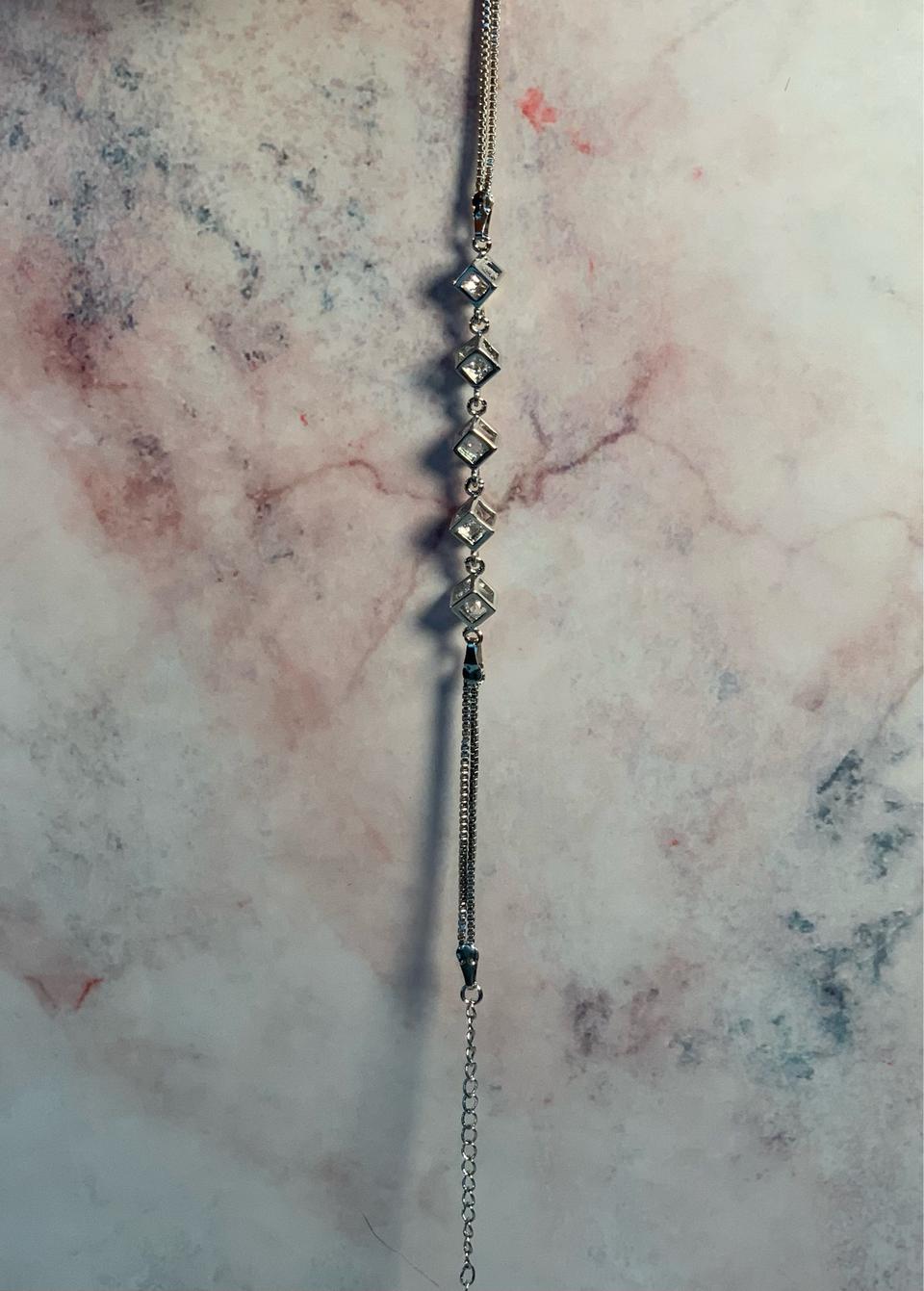 925스털링실버 큐브릭팔찌