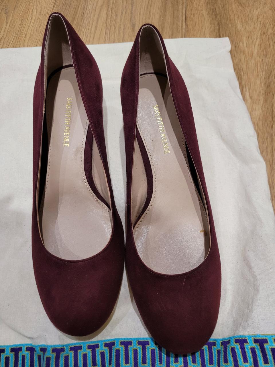 Saks fifth avenue 미사용 구두 사이즈 7.5/ 5cm