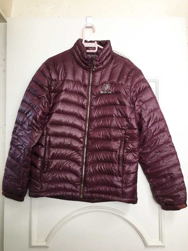 블랙야크 구스 다운 바람막이 점퍼 95사이즈