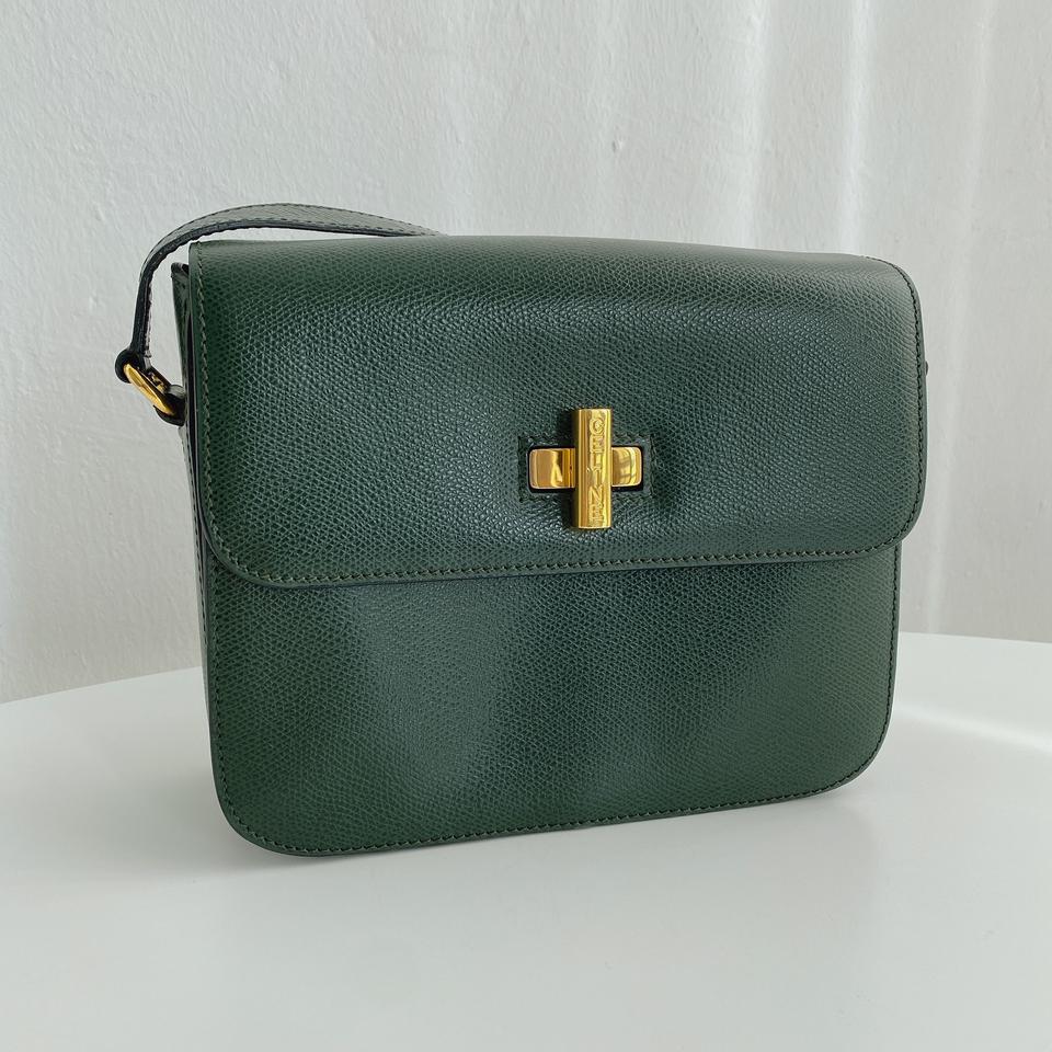 빈티지 셀린느 로고 턴락 크로스백