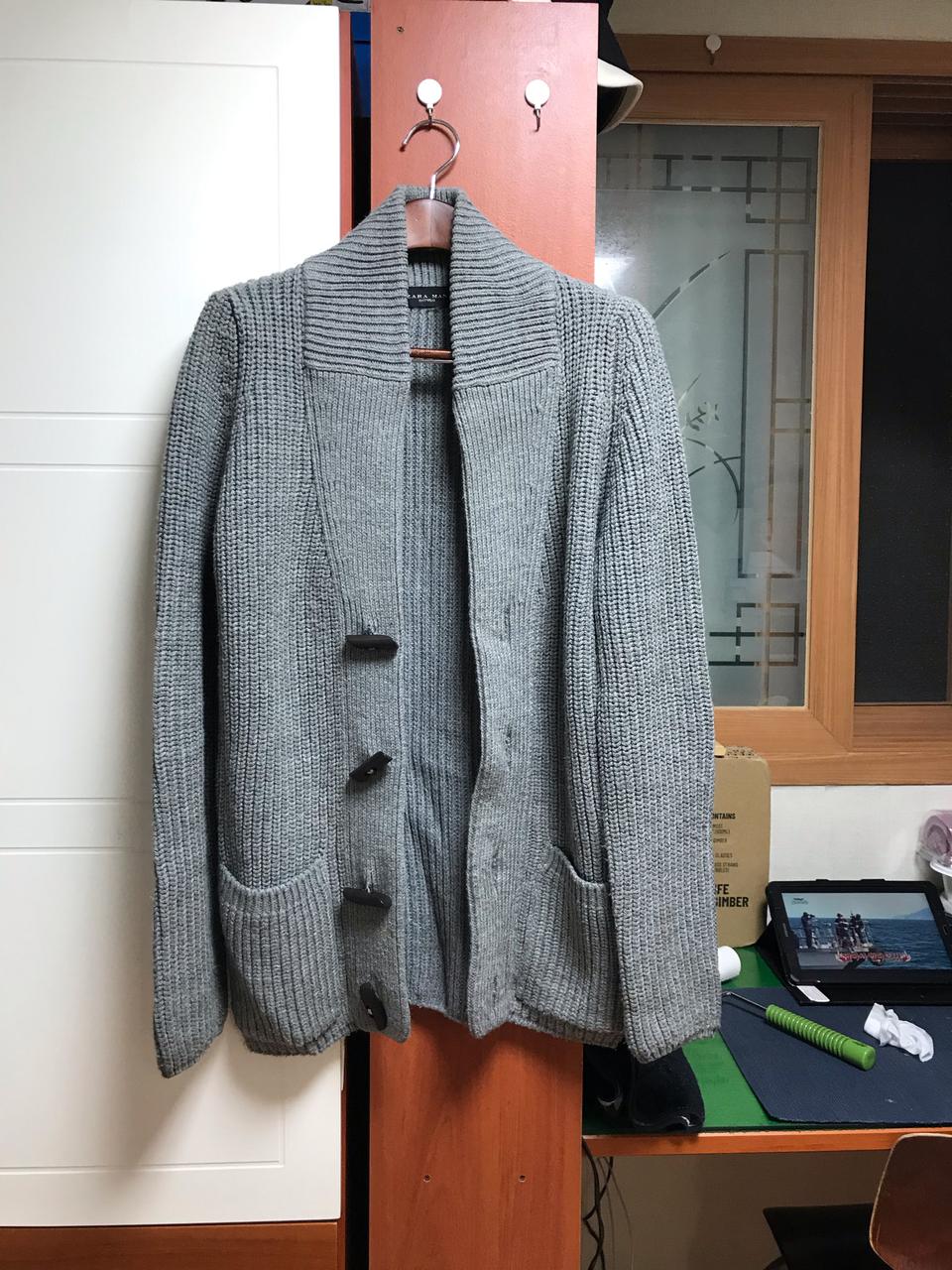 자라 블랙라벨 가디건m