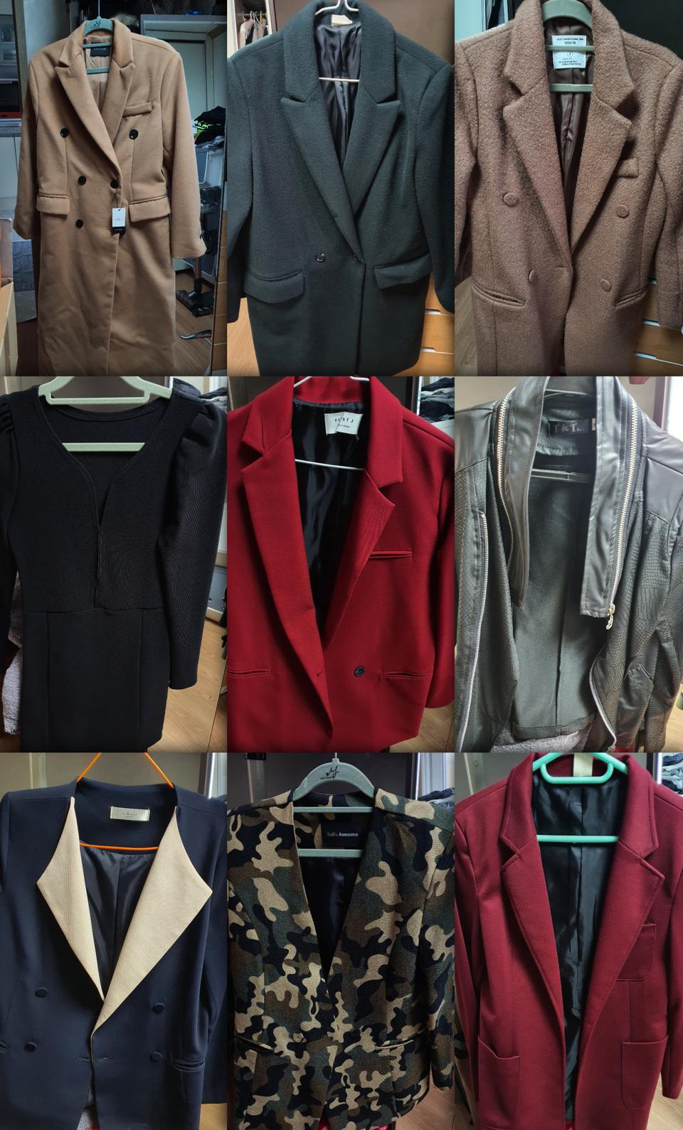 여성 자켓 코트 정리중