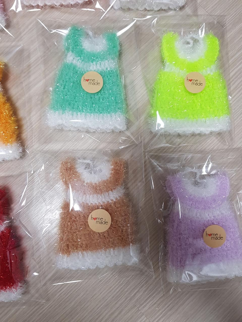 삶아쓰는 친환경 수세미20장(하트+원피스)