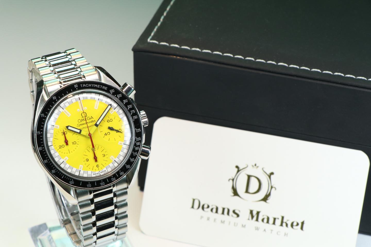 오메가 스피드마스터 리듀스드 오토매틱 크로노 레이싱 슈마허 3510.12