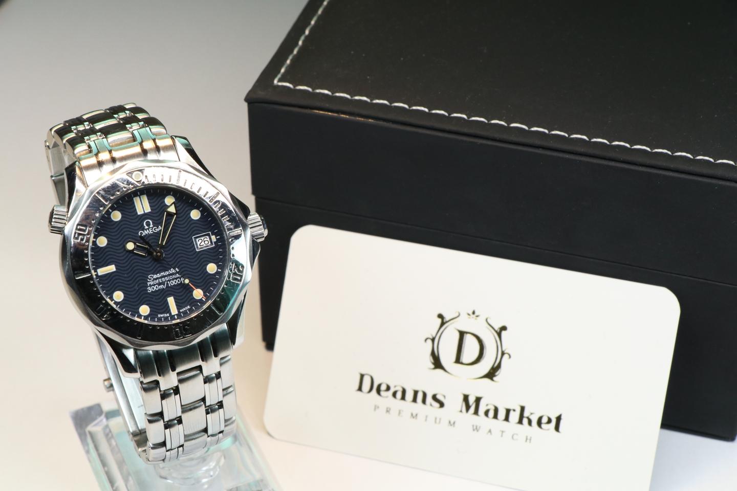 오메가 씨마스터 300 쿼츠 2562.80 블루 36미리 빈티지 메탈시계