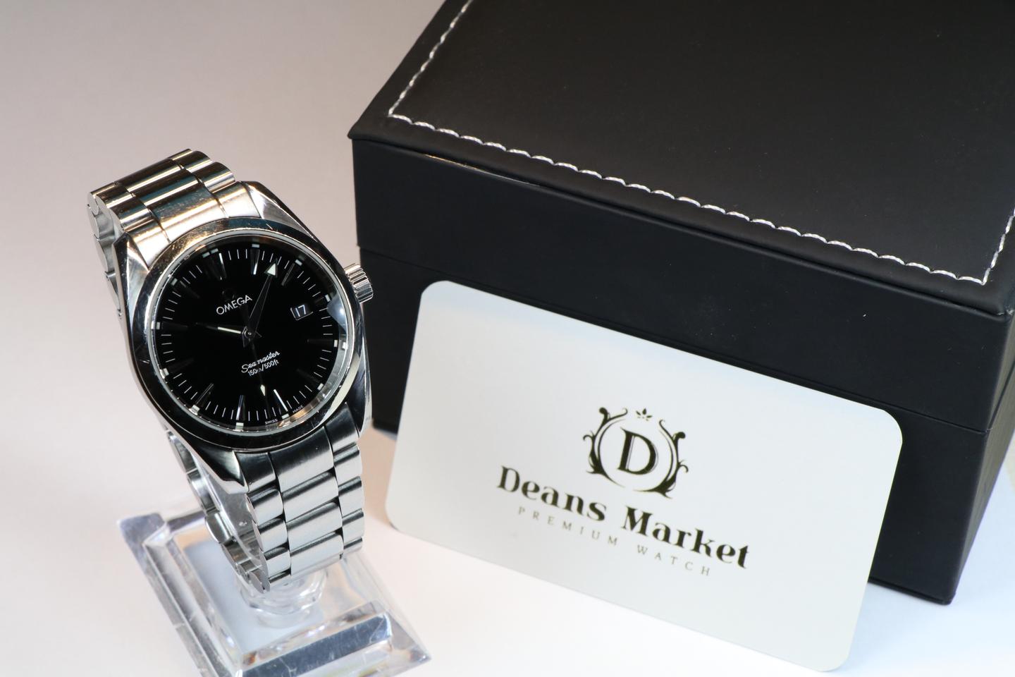 오메가씨마스터아쿠아테라 2518.50 블랙 쿼츠 36mm 중고명품시계