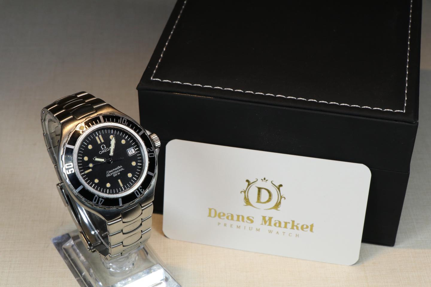 오메가 씨마스터200 블랙 쿼츠 36mm 빈티지 시계