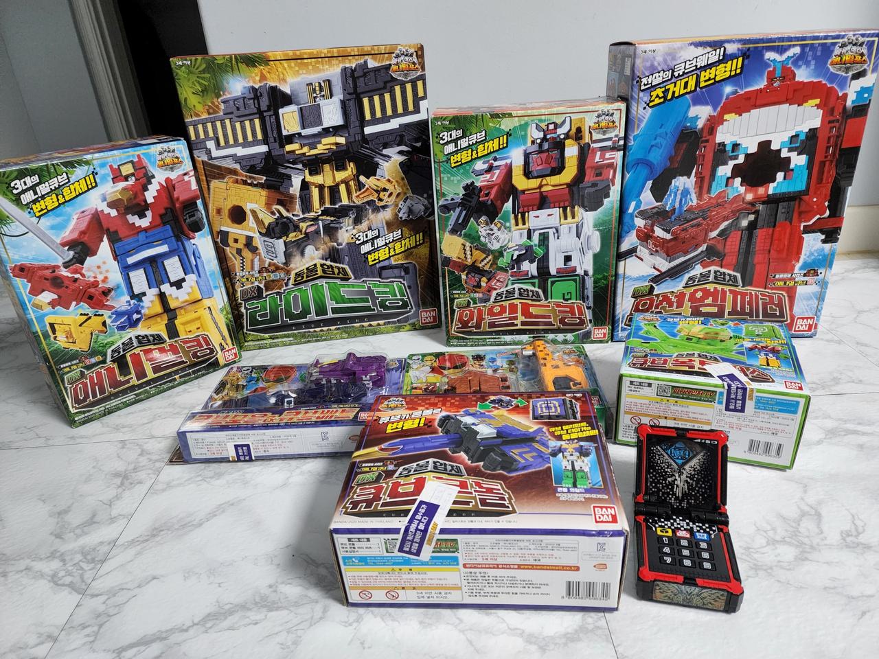 가격더내림)파워레인저 애니멀포스 1번~10번 풀세트 큐브들 등등 일괄판매