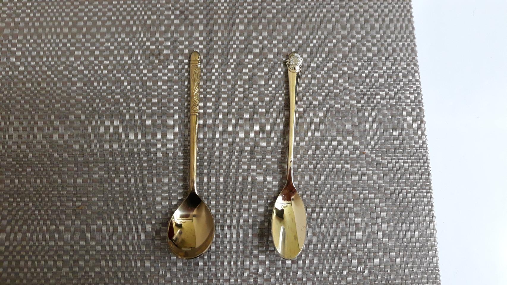 빈티지 고급 골드 커피스푼