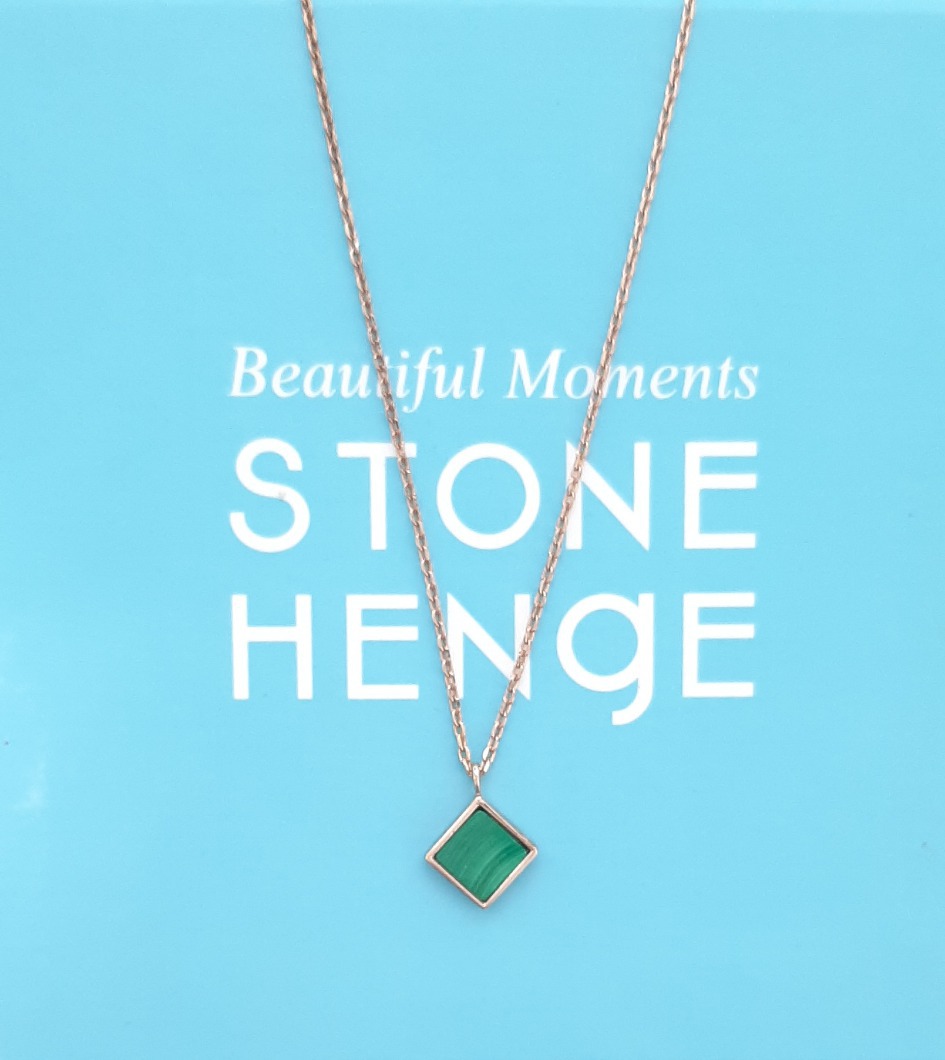 스톤헨지 천연 원석 말라카이트 목걸이