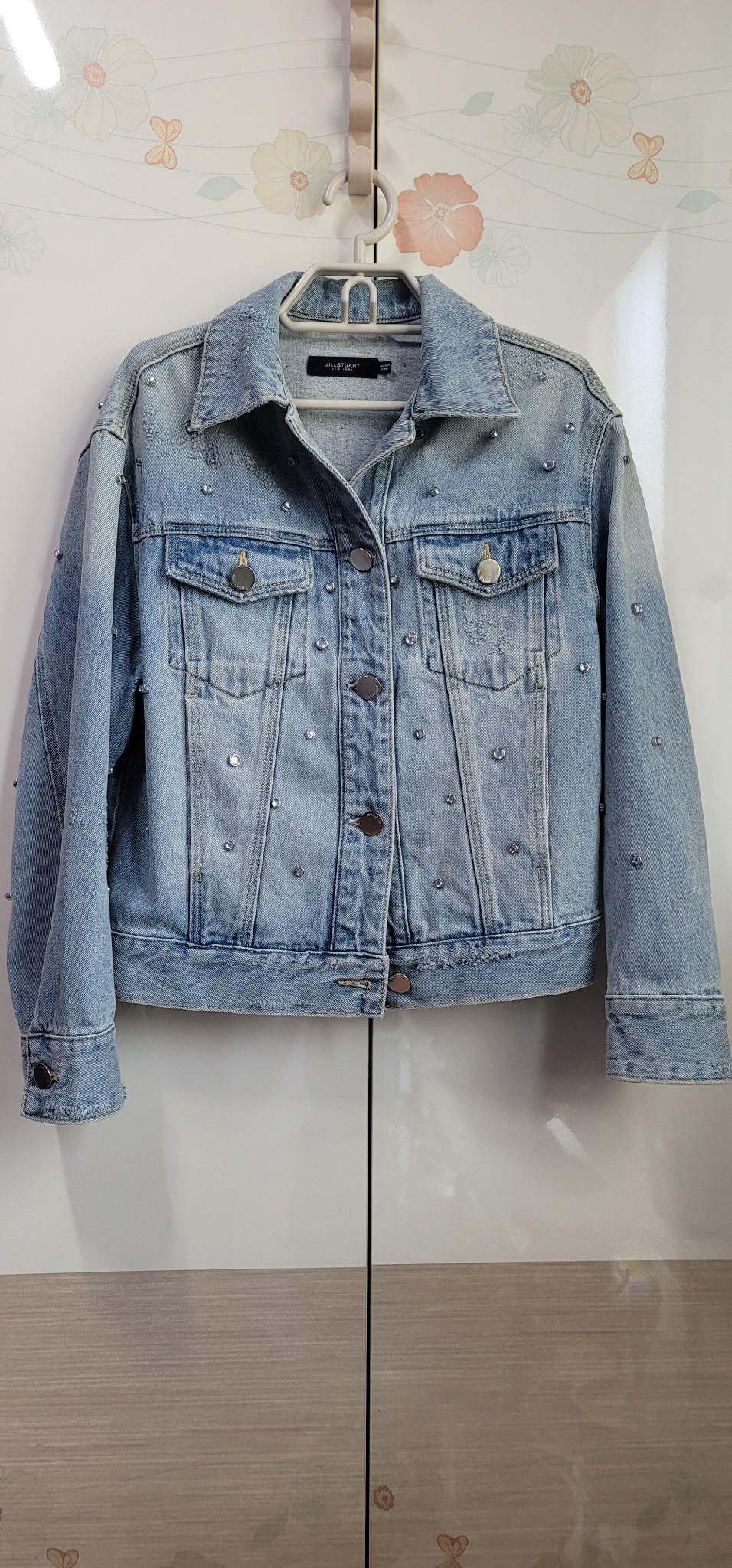 질스튜어트 뉴욕 스팽글 청자켓