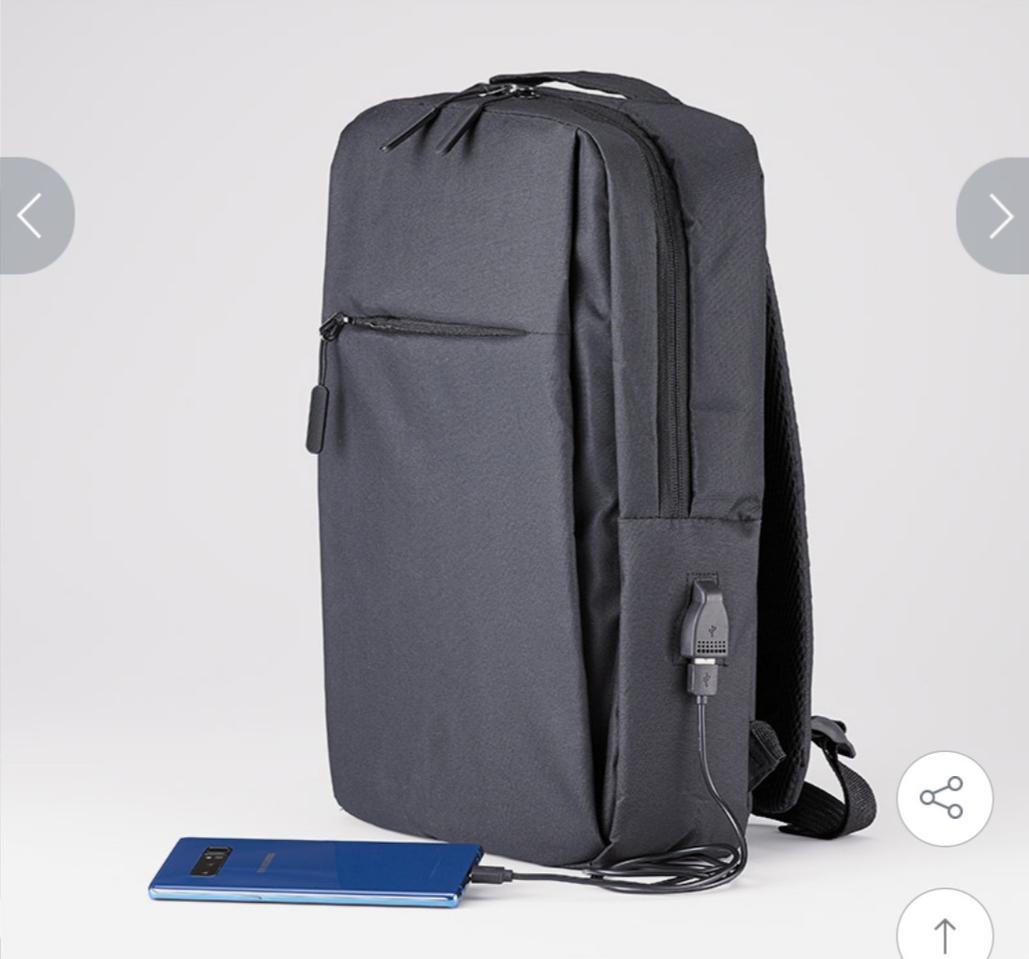 GALANTE USB 충전 백팩 미 사용 새 상품