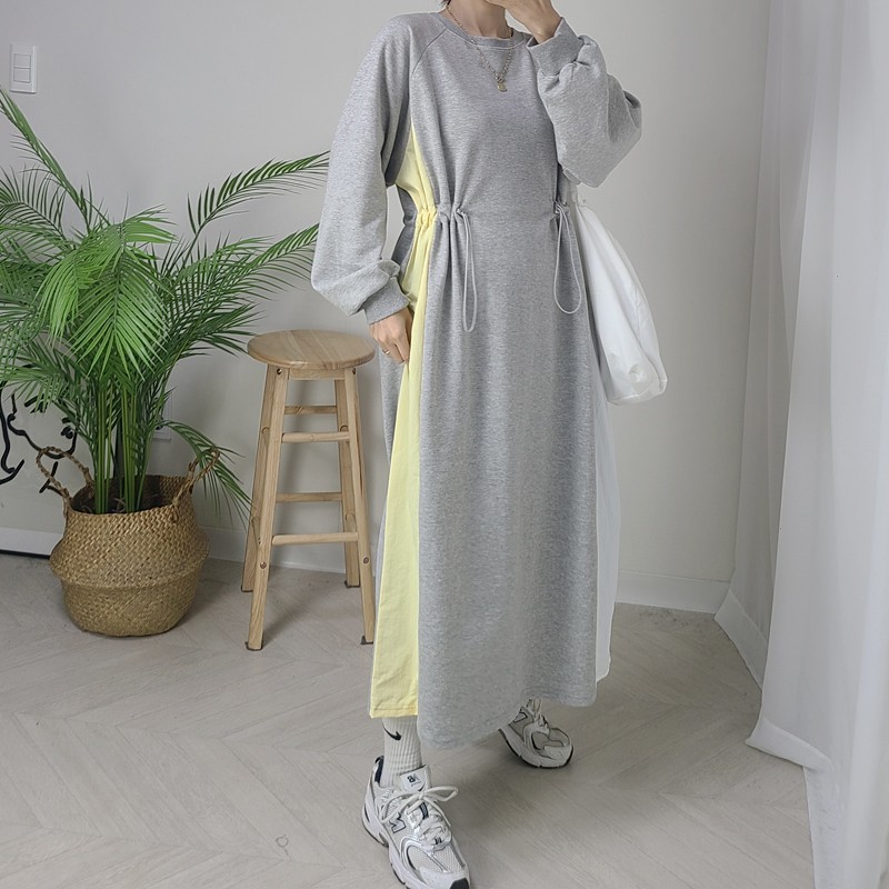 ★배색원피스★