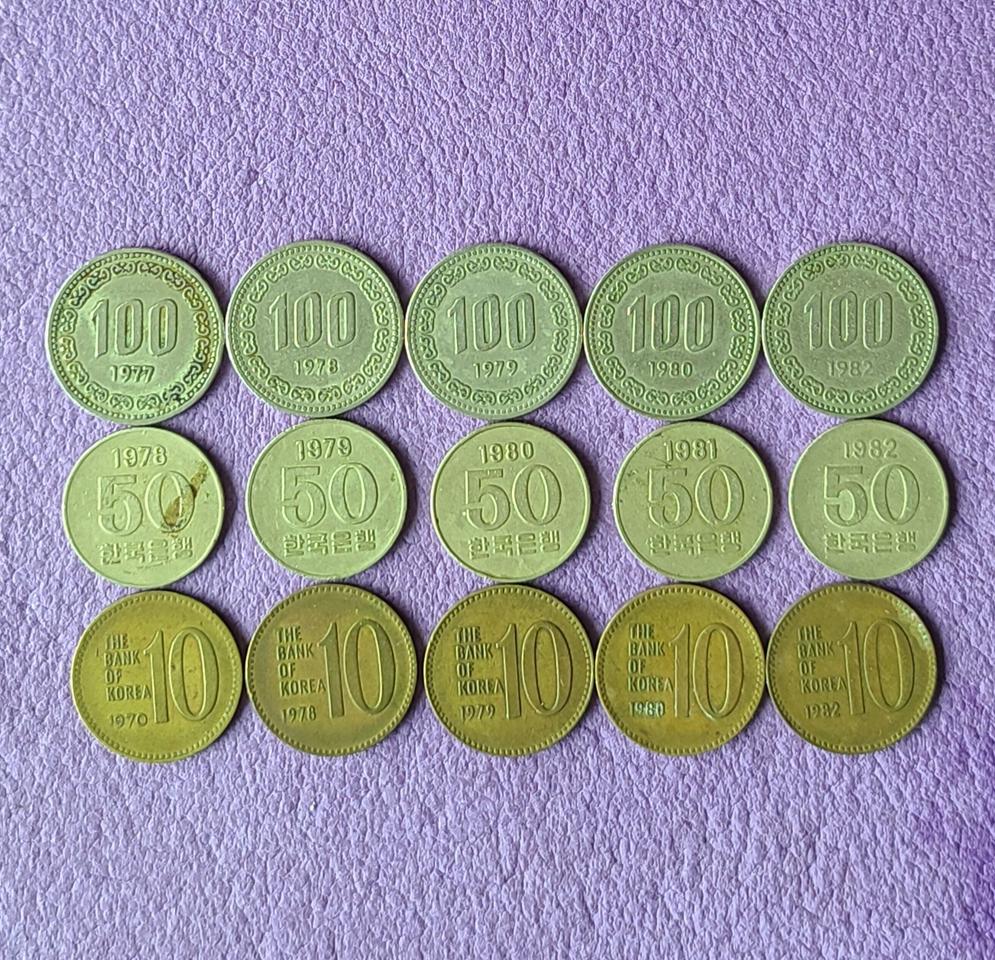 옛날동전 준특년 100주 77년포함