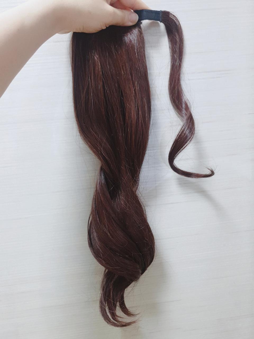 핑크에이지 포니테일 가발