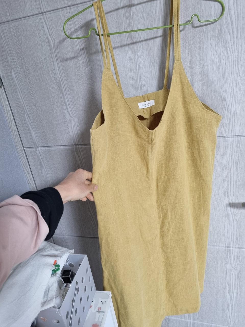 린넨 미디원피스