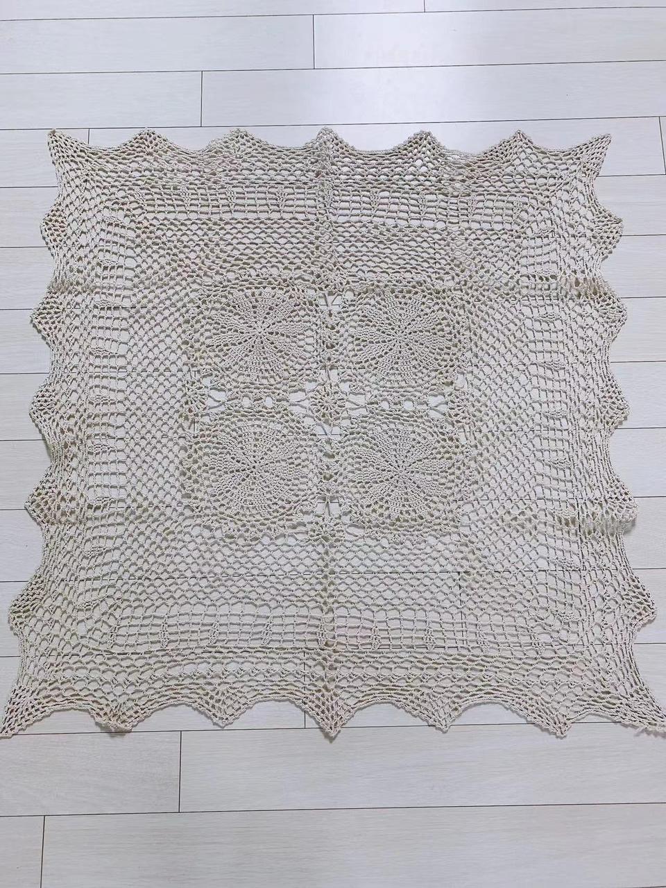 (새상품) 손뜨개커버 터이블보 79 X 79