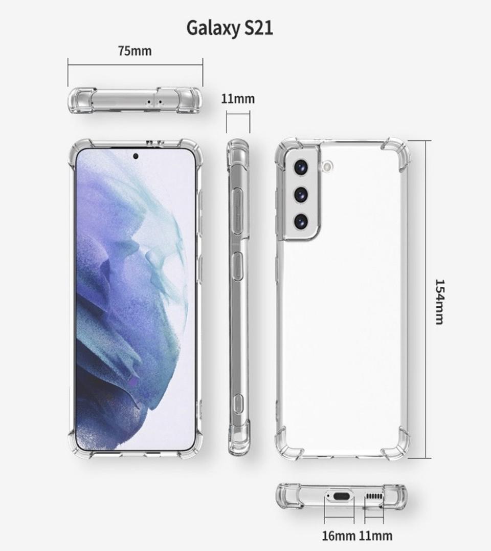 삼성 갤럭시 S21 투명 범퍼 케이스1+1 (새상품)