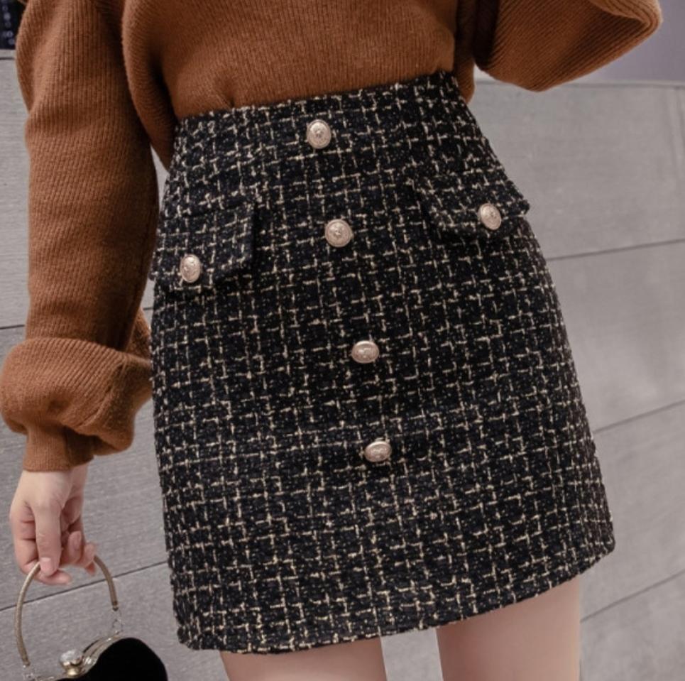 트위드 스커트
