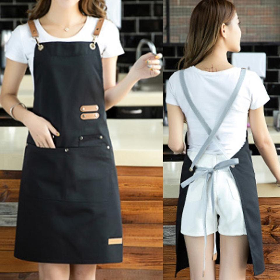 H형 어깨끈 앞치마 카페 바리스타 주방 식당 앞치마
