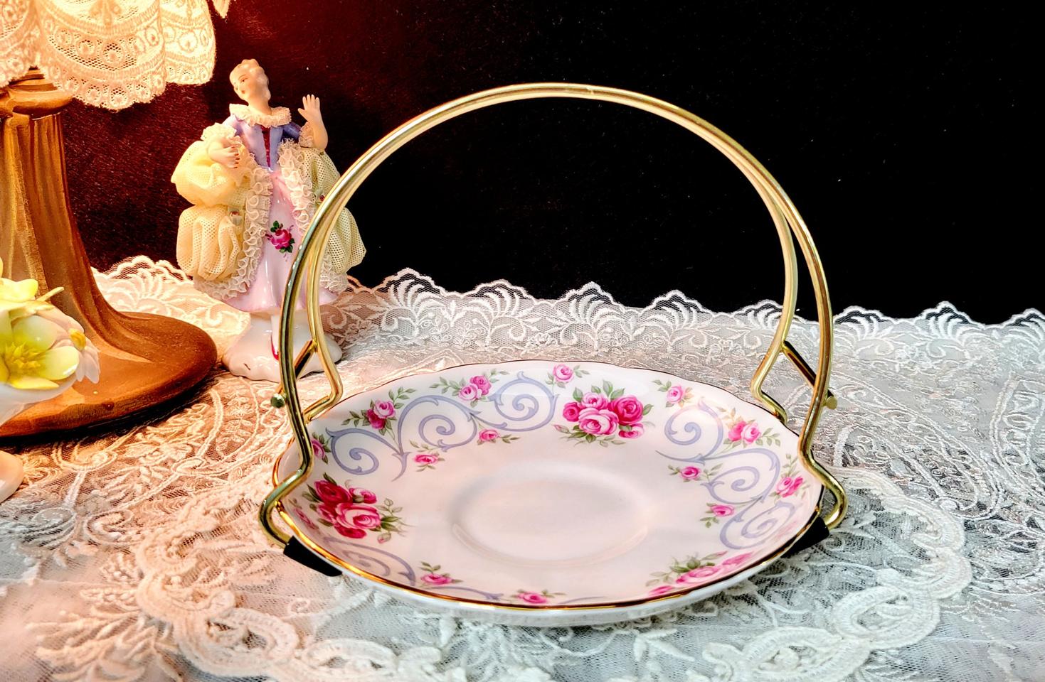 (특가세일)영국 로얄투스칸 핸들 디저트 트레이